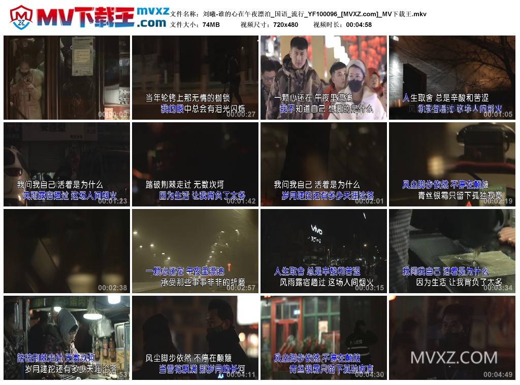 刘曦-谁的心在午夜漂泊_国语_流行_YF100096